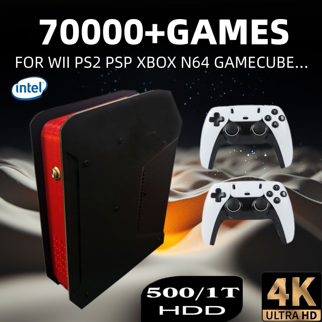 Retro Gaming Gifts For Men - X4 Retro คอนโซลวิดีโอเกม 1T Dual-ระบบและ I3-3110M