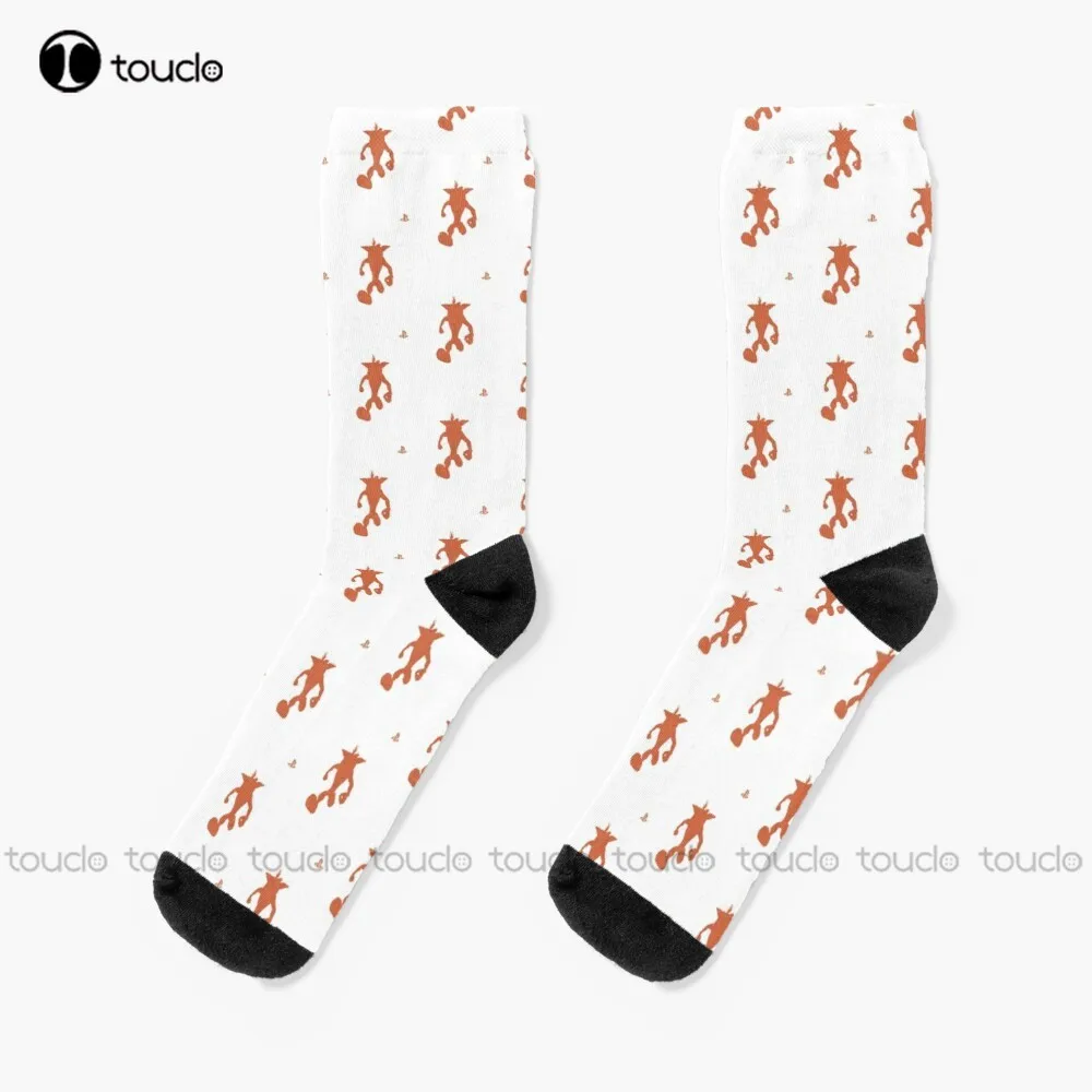 Retro Gaming Gifts For Men - Crash Retro 90S Gamingถุงเท้าสตรีถุงเท้าคริสต์มาสของขวัญที่กําหนดเองUnisexผู้ใหญ่วัยรุ่นเยาวชนถุงเท้าผู้หญิงผู้ชาย 360 °