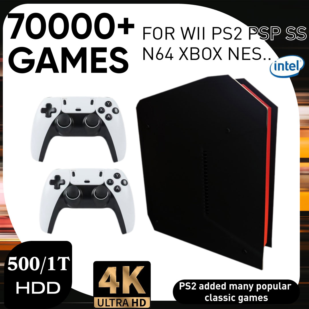 Retro Gaming Gif - เครื่องเล่นเกมย้อนยุค X4 พร้อมระบบคู่ 1TB และ CPU