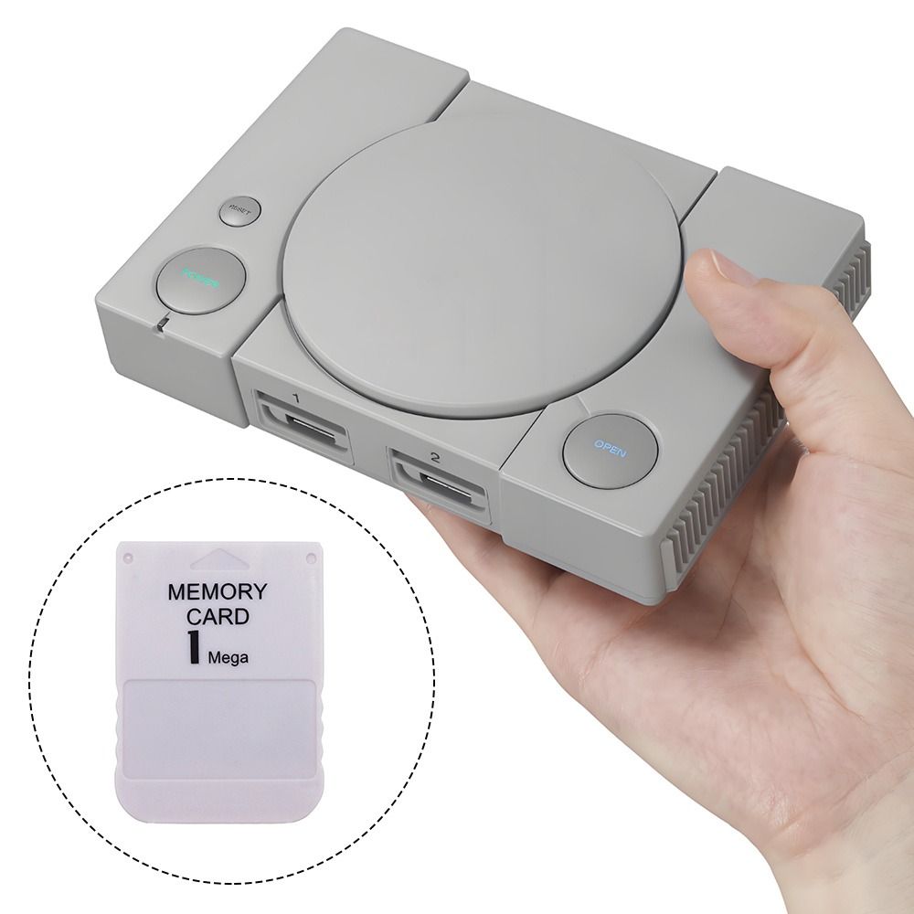 Retro Gaming Universe - การ์ดหน่วยความจำใหม่ ความจุ 1MB การ์ดวิดีโอเกมอเนกประสงค์ที่เชื่อถือได้ การ์ดจัดเก็บข้อมูลความเร็วสูงสำหรับเกมย้อนยุค PS1