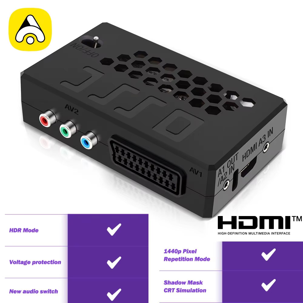Retro Gaming Hard Drive - ตัวแปลงสัญญาณภาพ HDMI ของ OSSC ™ ตัวแปลงสัญญาณสำหรับเครื่องเล่นเกมย้อนยุค