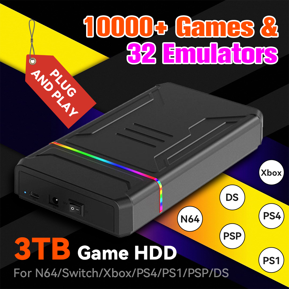 ฮาร์ดดิสก์เกมส์ภายนอก 3TB สำหร - Retro Gaming Hard Drive บทวิจารณ์และราคา