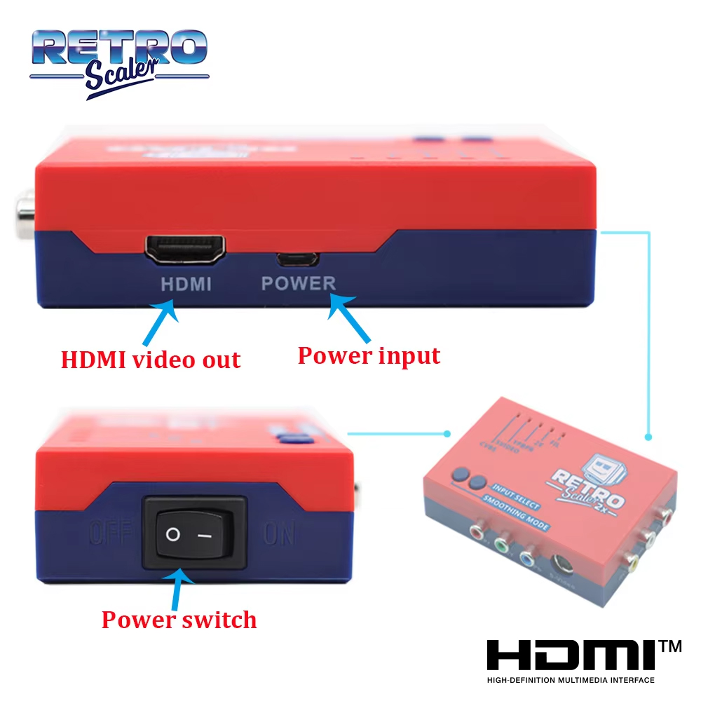 RetroScaler2x A/V เป็น HDMI ®  - Retro Gaming Hard Drive บทวิจารณ์และราคา