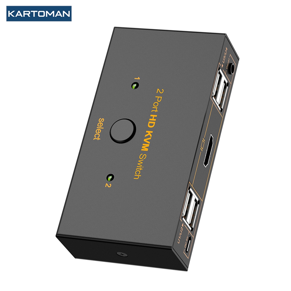 สวิตช์ KVM USB 2.0 รองรับ HDMI - Controller Adapter Usb บทวิจารณ์และราคา