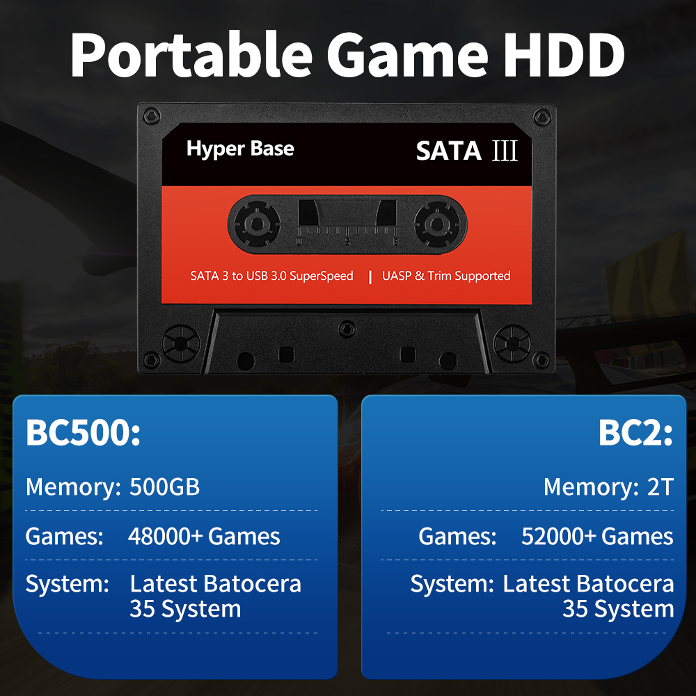 ฮาร์ดไดรฟ์เกมมิ่ง JMachen 500G - Retro Gaming Hard Drive บทวิจารณ์และราคา