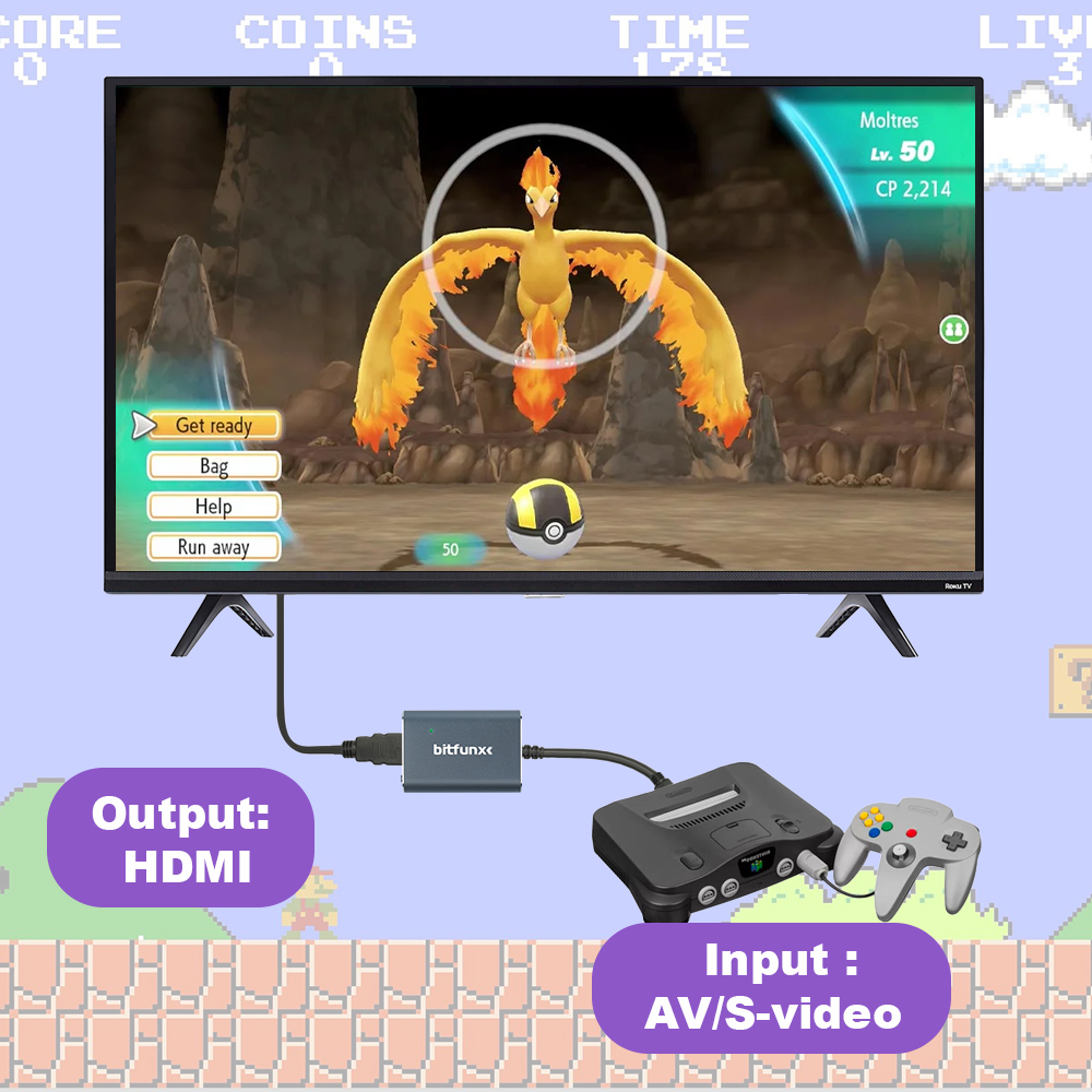 Bitfunx 720P Svideo/AV ไปยังอะ - Retro Gaming Room บทวิจารณ์และราคา
