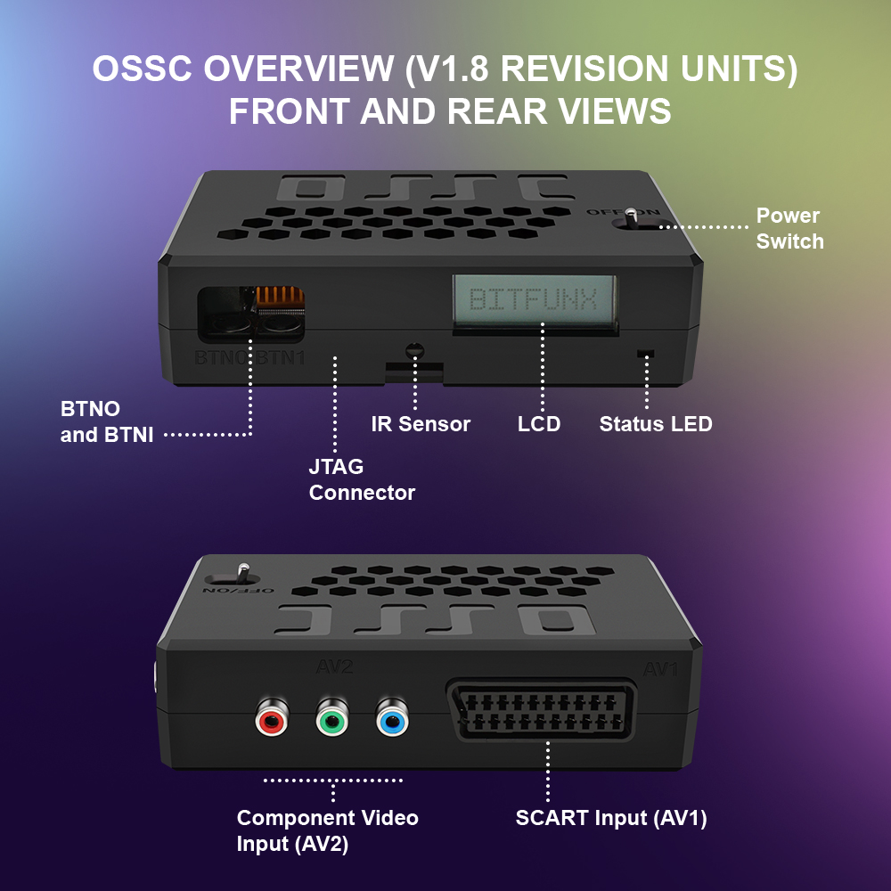 Bitfunx OSSC HW V1.8 ตัวแปลงสั - Retro Gaming Hard Drive บทวิจารณ์และราคา