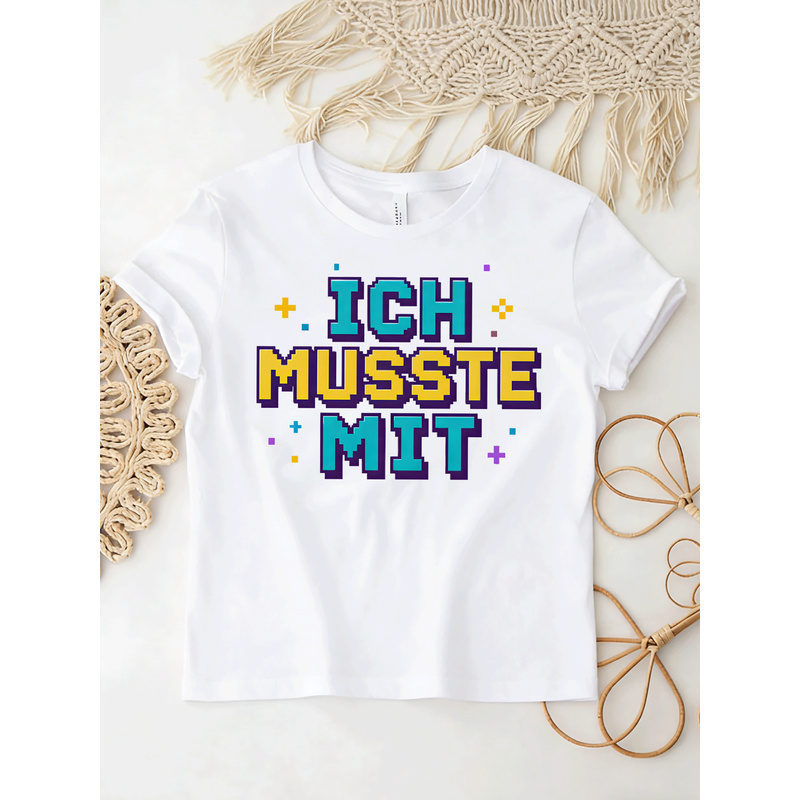 ฉันต้องใช้เสื้อยืดลายมีมภาษาเย - Retro Gaming Font บทวิจารณ์และราคา