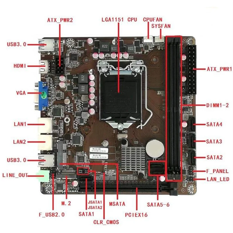 B365 มินิ-ITX เมนบอร์ด LGA 115 - Intel Cpu Core I5 บทวิจารณ์และราคา